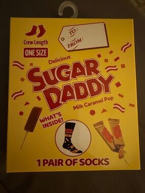 Sugar Daddy novelty crew socks